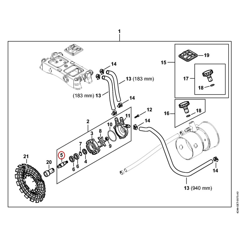 Eje 42447040504 ORIGINAL STIHL Eje 42447040504 ORIGINAL STIHL
