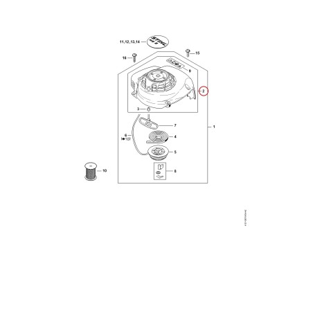 Lüftergehäuse 42370801811 ORIGINAL STIHL | NewgardenParts.com