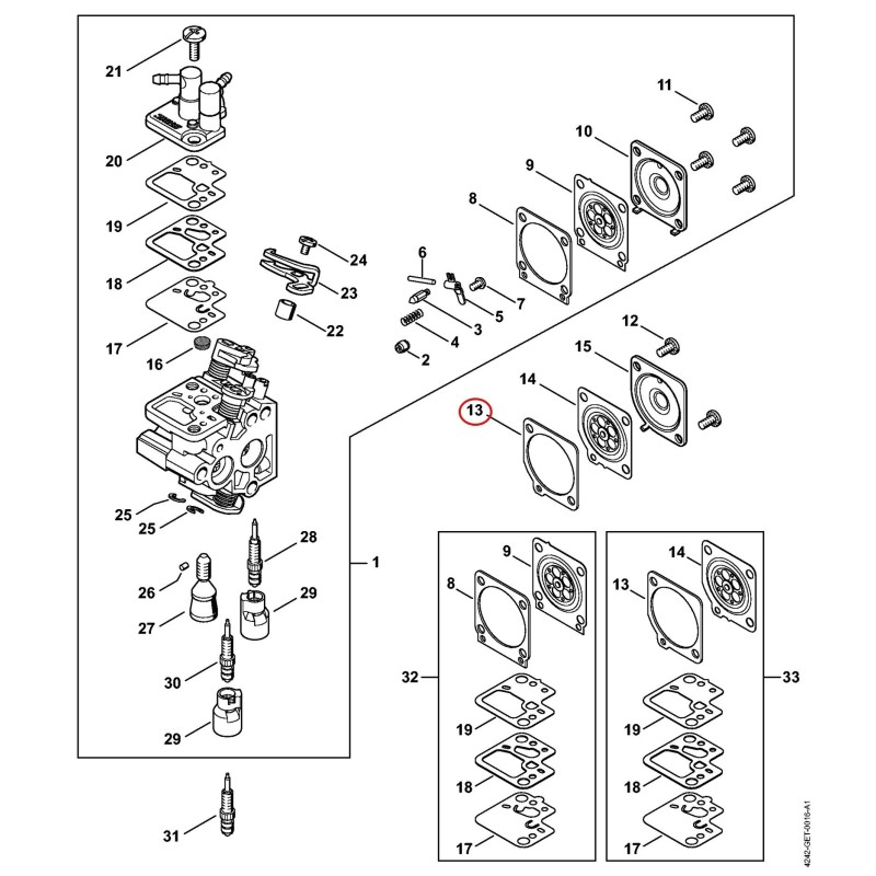 Joint 42421290904 ORIGINAL STIHL