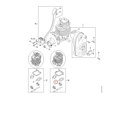 Schalldämpferdichtung 42821490600 ORIGINAL STIHL | NewgardenParts.com