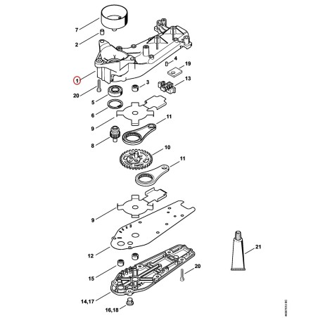 Carcasa de la caja reductora 42376400500 ORIGINAL STIHL | NewgardenParts.com