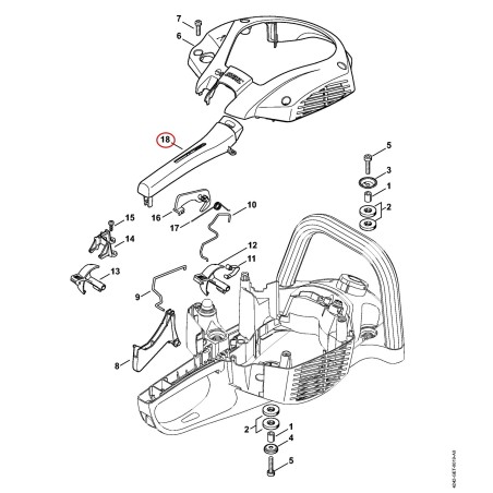 handle molding 42427910601 ORIGINAL STIHL | NewgardenParts.com