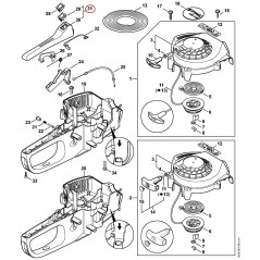 Handle molding 42287900650 ORIGINAL STIHL | NewgardenParts.com