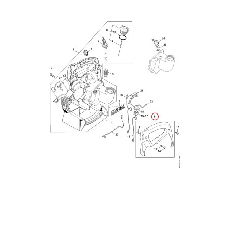 Handle molding 42297900608 ORIGINAL STIHL | NewgardenParts.com