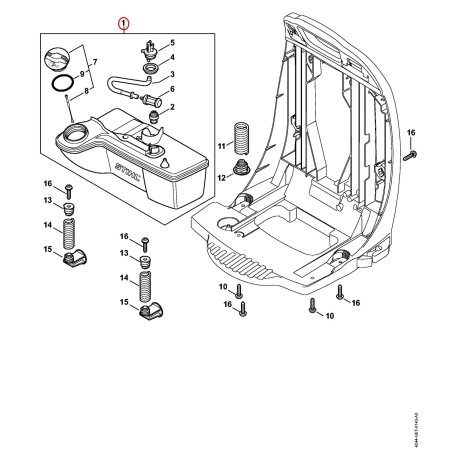 Kraftstofftank 42443500407 ORIGINAL STIHL | NewgardenParts.com