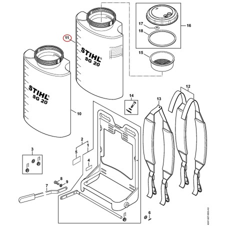 Réservoir 42477010810 ORIGINAL STIHL | NewgardenParts.com