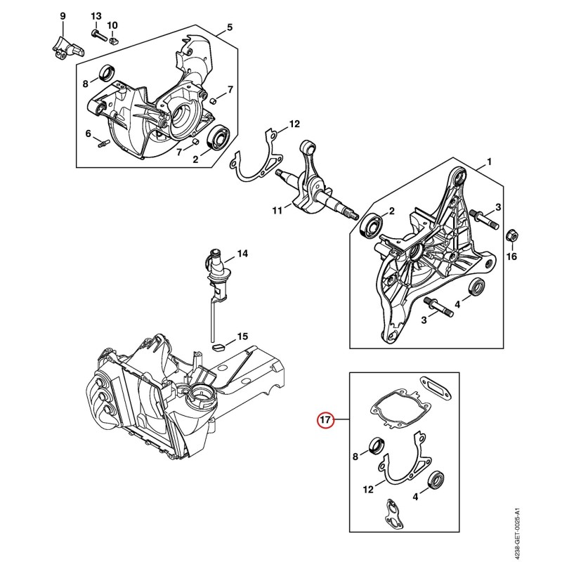 Jeu de joints 42380071600 ORIGINAL STIHL