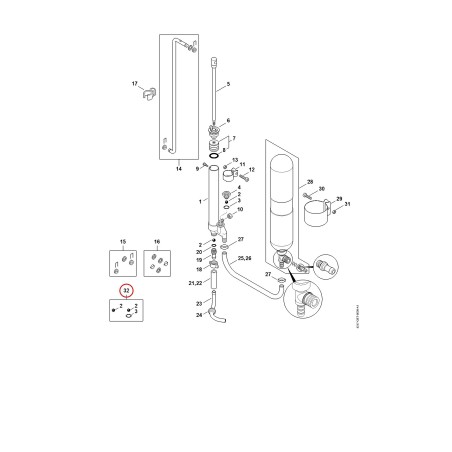 Dichtungssatz Pumpe 42470071003 ORIGINAL STIHL | NewgardenParts.com