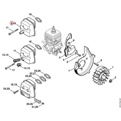 Muffler 42291400607 ORIGINAL STIHL | NewgardenParts.com