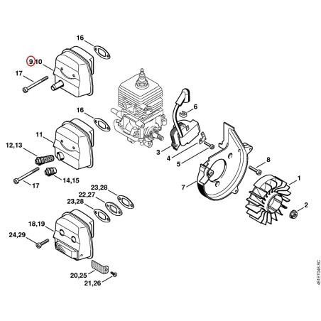 Silencieux 42291400607 ORIGINAL STIHL | NewgardenParts.com