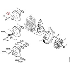 Muffler 42291400608 ORIGINAL STIHL | NewgardenParts.com