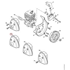 Muffler 42411400605 ORIGINAL STIHL | NewgardenParts.com