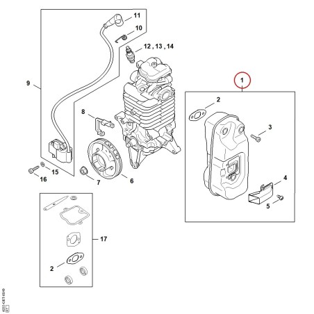 Silencieux 42831400610 ORIGINAL STIHL | NewgardenParts.com
