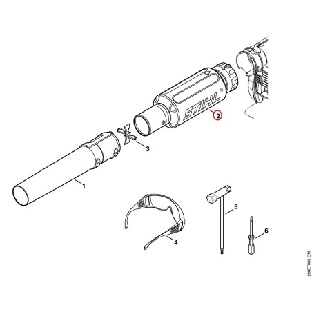 Blasrohrschalldämpfer 42417808200 ORIGINAL STIHL | NewgardenParts.com