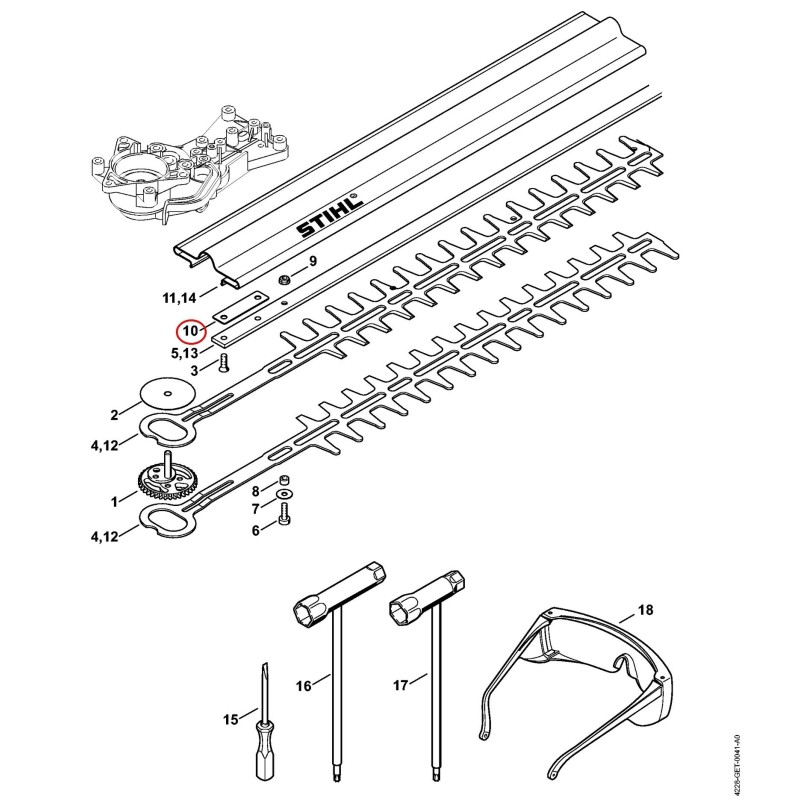 Insert 450 mm 42286414700 ORIGINAL STIHL