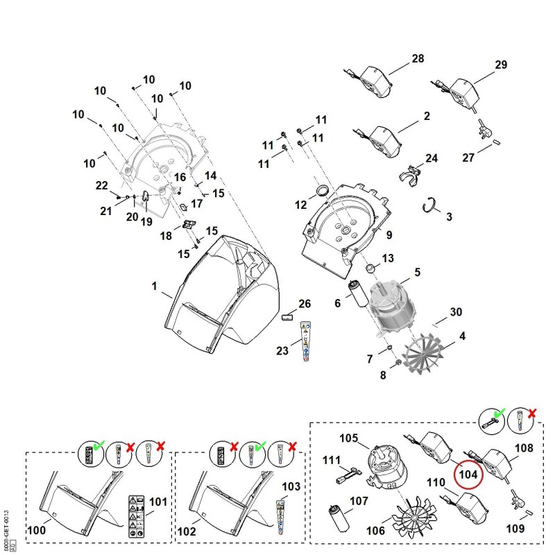Switchr EUR 60084300511 ORIGINAL STIHL