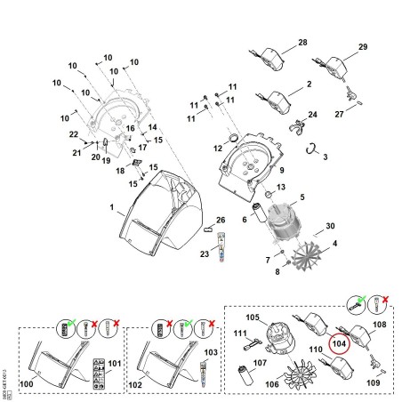 Conmutador EUR 60084300511 ORIGINAL STIHL | NewgardenParts.com