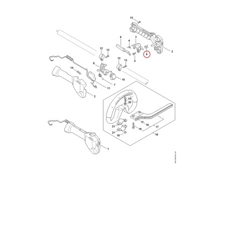 Resorte con patas 48671824501 ORIGINAL STIHL | NewgardenParts.com