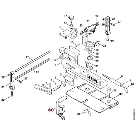 Serre-joint 56048905800 ORIGINAL STIHL