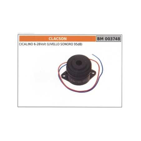 Avertisseur 6-28Volts (niveau sonore 95dB) code 003748 | NewgardenParts.com