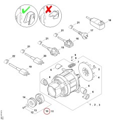 Piatto oscillante 49507608708 ORIGINALE STIHL | NewgardenParts.com