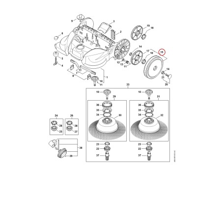 Wheel 48607307503 ORIGINAL STIHL | NewgardenParts.com