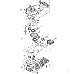 Getriebegehäuse T 48696400501 ORIGINAL STIHL | NewgardenParts.com