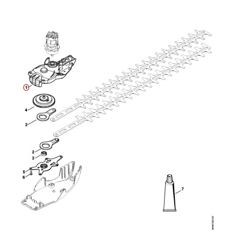 Carcasa de la caja reductora 48516400501 ORIGINAL STIHL | NewgardenParts.com