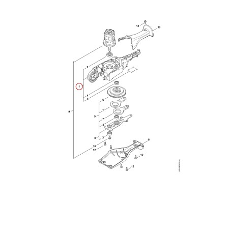 Scatola riduttore 48596400515 ORIGINALE STIHL | NewgardenParts.com