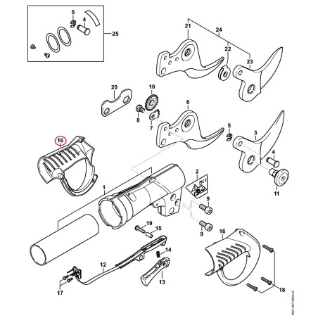 handle molding 48617900602 ORIGINAL STIHL | NewgardenParts.com