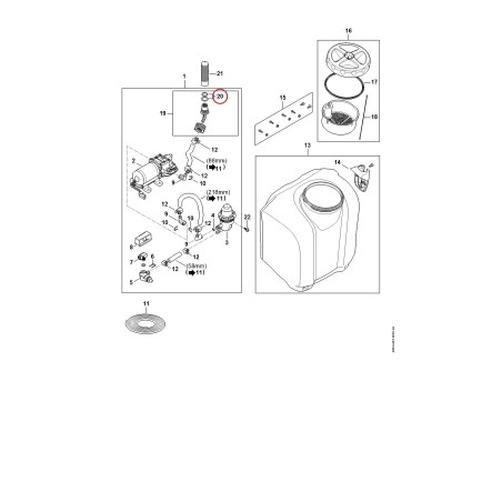 Set of gaskets 48540071600 ORIGINAL STIHL | NewgardenParts.com