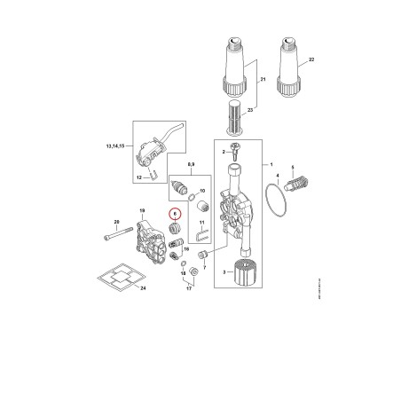 Set of gaskets piston 49510071000 ORIGINAL STIHL | NewgardenParts.com