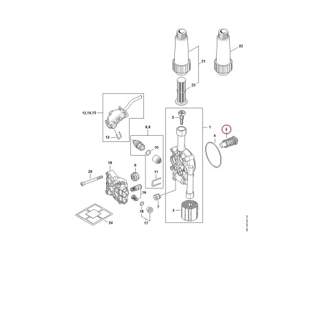 Serie pistoni 49517607000 ORIGINALE STIHL | NewgardenParts.com