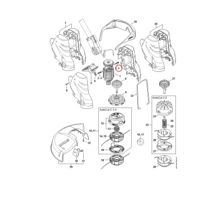 Jeu de balais de charbon 48166002700 ORIGINAL STIHL | NewgardenParts.com