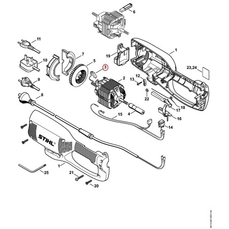 Balai de charbon 48096002700 ORIGINAL STIHL | NewgardenParts.com
