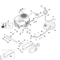 Muffler set 61400071005 ORIGINAL STIHL | NewgardenParts.com