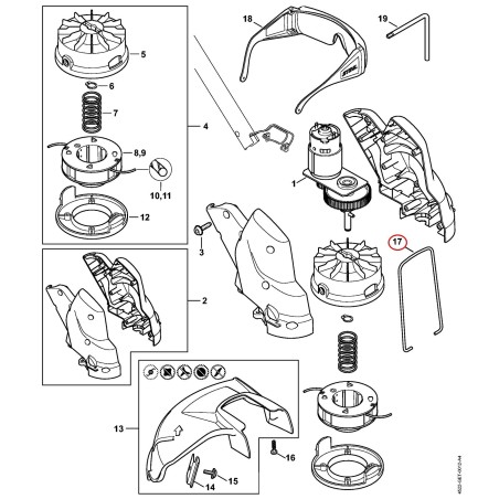Soporte 48167133400 ORIGINAL STIHL
