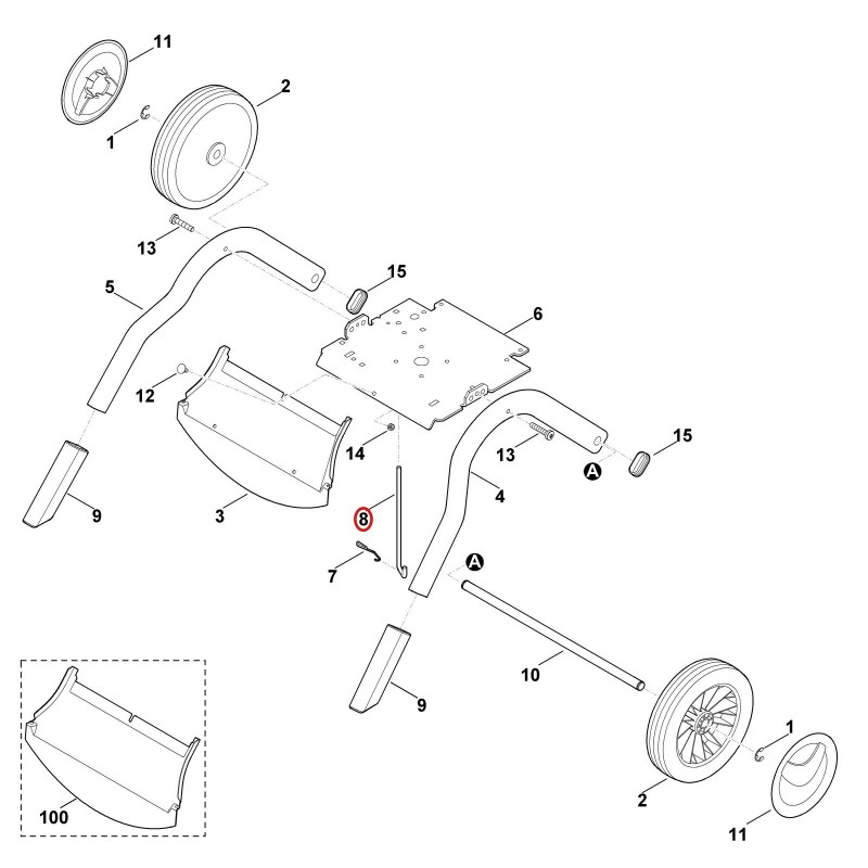 Staffa 60127062800 ORIGINALE STIHL Staffa 60127062800 ORIGINALE STIHL