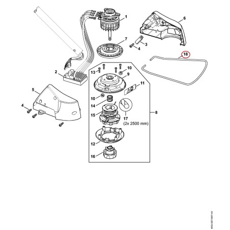 Staffa 48527133401 ORIGINALE STIHL