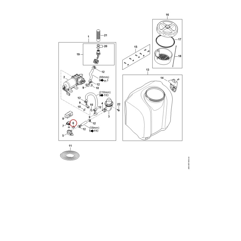 Staffa 48546762300 ORIGINALE STIHL