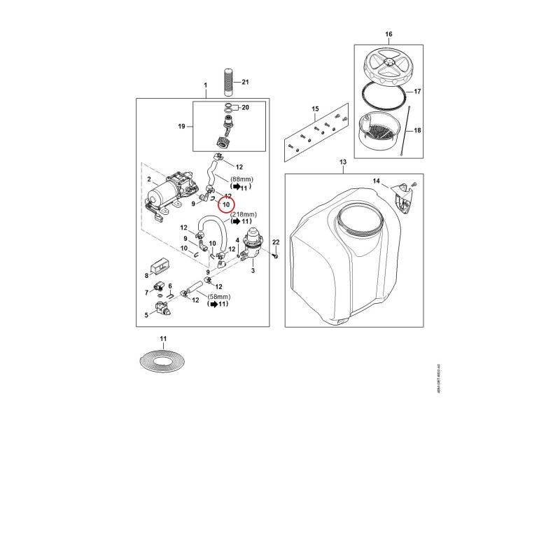 Staffa 48546762301 ORIGINALE STIHL