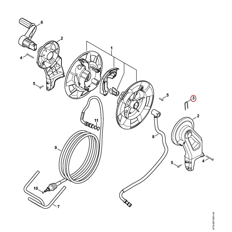 Estribo 49005031401 ORIGINAL STIHL