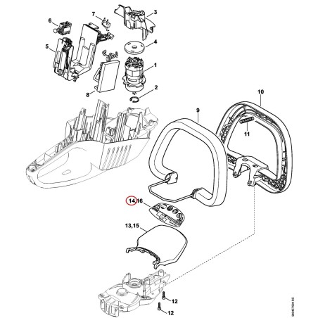 Targhetta HSA 86 48519671810 ORIGINALE STIHL | NewgardenParts.com