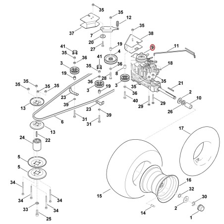 Transmisión K46 BM 61706400100 ORIGINAL STIHL | NewgardenParts.com