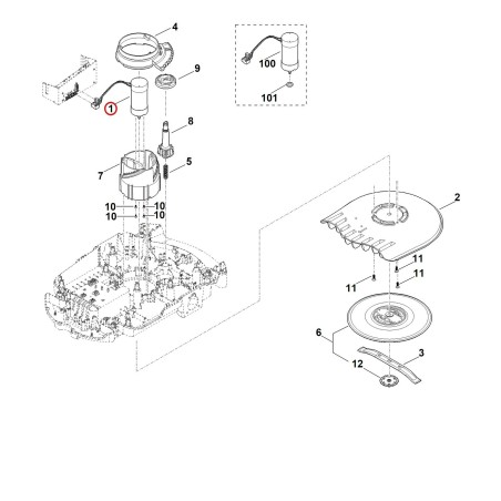Electric motor 63096000202 ORIGINAL STIHL | NewgardenParts.com
