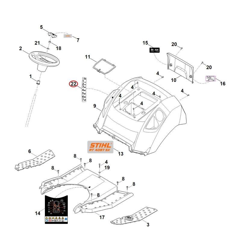 Label 61659674440 ORIGINAL STIHL