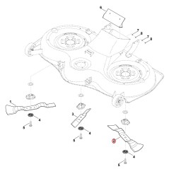 Blade left 61707020121 ORIGINAL STIHL | NewgardenParts.com
