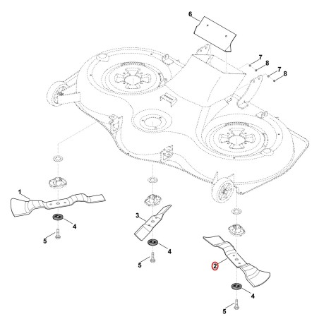 Messer links 61707020121 ORIGINAL STIHL | NewgardenParts.com