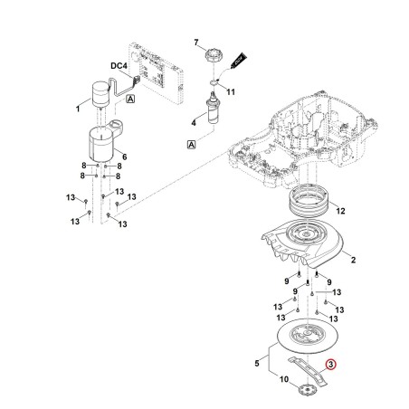 Set lame (10 pezzi) 63010071022 ORIGINALE STIHL