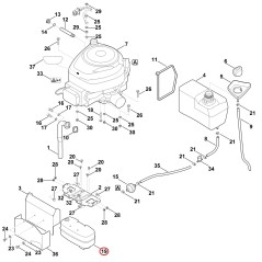 Muffler 61701400600 ORIGINAL STIHL | NewgardenParts.com